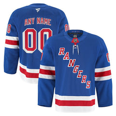 NHL New York Rangers Fanatics Home Authentic Pro Custom Jersey - Royal