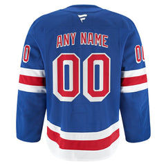 NHL New York Rangers Fanatics Home Authentic Pro Custom Jersey - Royal