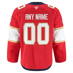NHL Florida Panthers Fanatics Home Authentic Pro Custom Jersey - Red