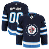 NHL,Custom Winnipeg Jets Fanatics Home Authentic Pro Custom Jersey - Navy