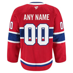 NHL Montreal Canadiens Fanatics Home Authentic Pro Custom Jersey - Red