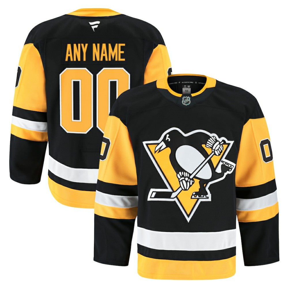 NHL Pittsburgh Penguins Fanatics Home Authentic Pro Custom Jersey - Black