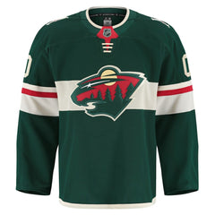 NHL,Custom Minnesota Wild Fanatics Home Authentic Pro Custom Jersey - Green