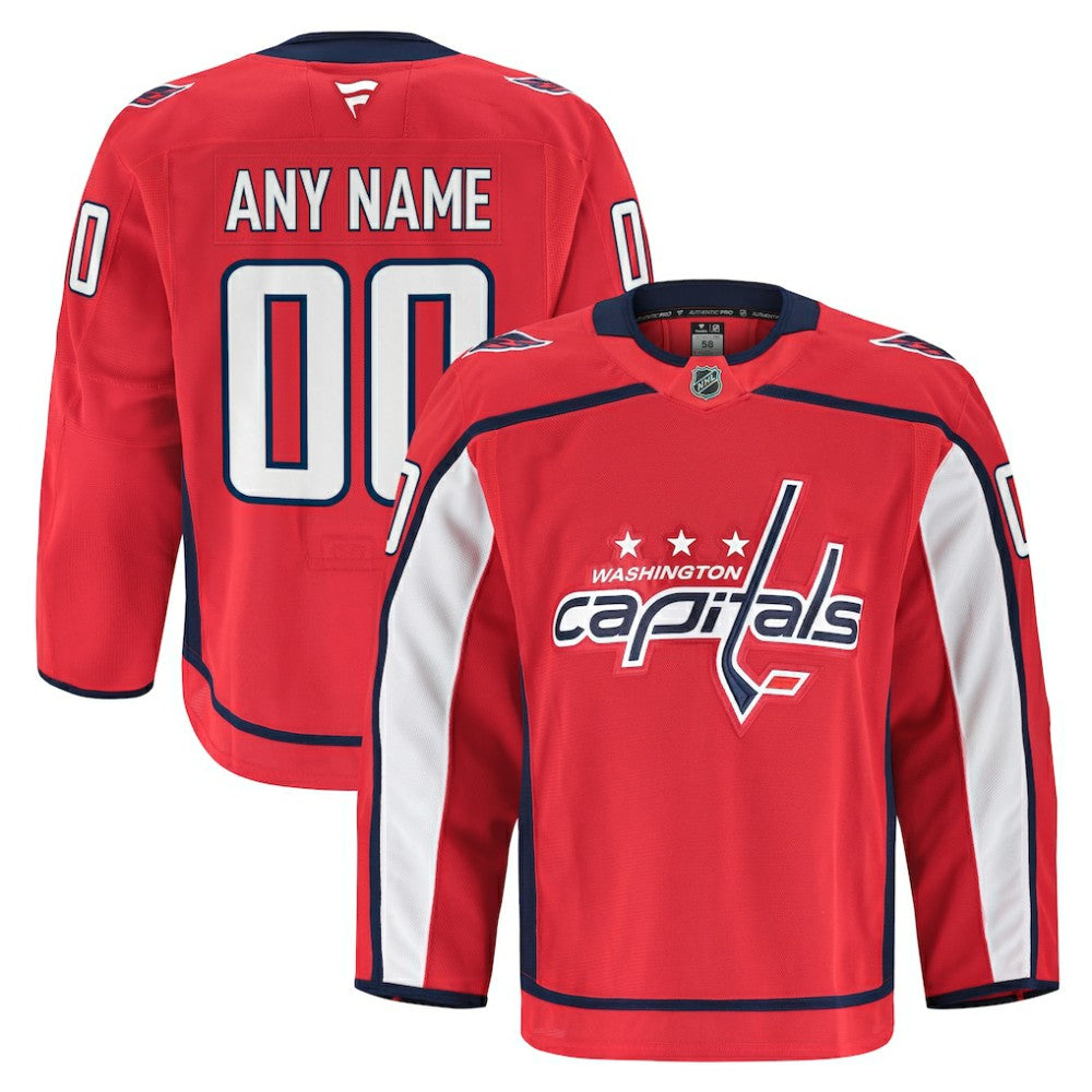 NHL Washington Capitals Fanatics Home Authentic Pro Custom Jersey - Red