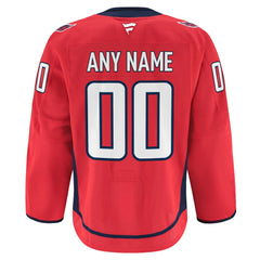 NHL,Custom Washington Capitals Fanatics Home Authentic Pro Custom Jersey - Red