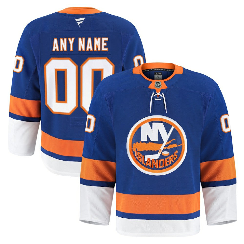 NHL New York Islanders Fanatics Home Authentic Pro Custom Jersey - Royal