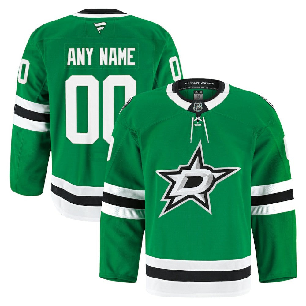 NHL Dallas Stars Fanatics Home Authentic Pro Custom Jersey - Kelly Green