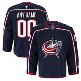 NHL,Custom Columbus Blue Jackets Fanatics Home Authentic Pro Custom Jersey - Navy