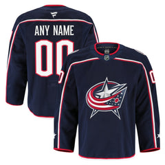 NHL Columbus Blue Jackets Fanatics Home Authentic Pro Custom Jersey - Navy