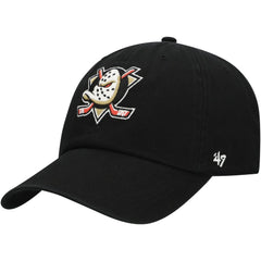 NHL Anaheim Ducks '47 Core Logo Clean Up Adjustable Hat - Black