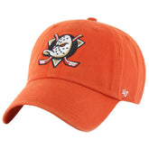 NHL Anaheim Ducks '47 Core Logo Clean Up Adjustable Hat - Orange