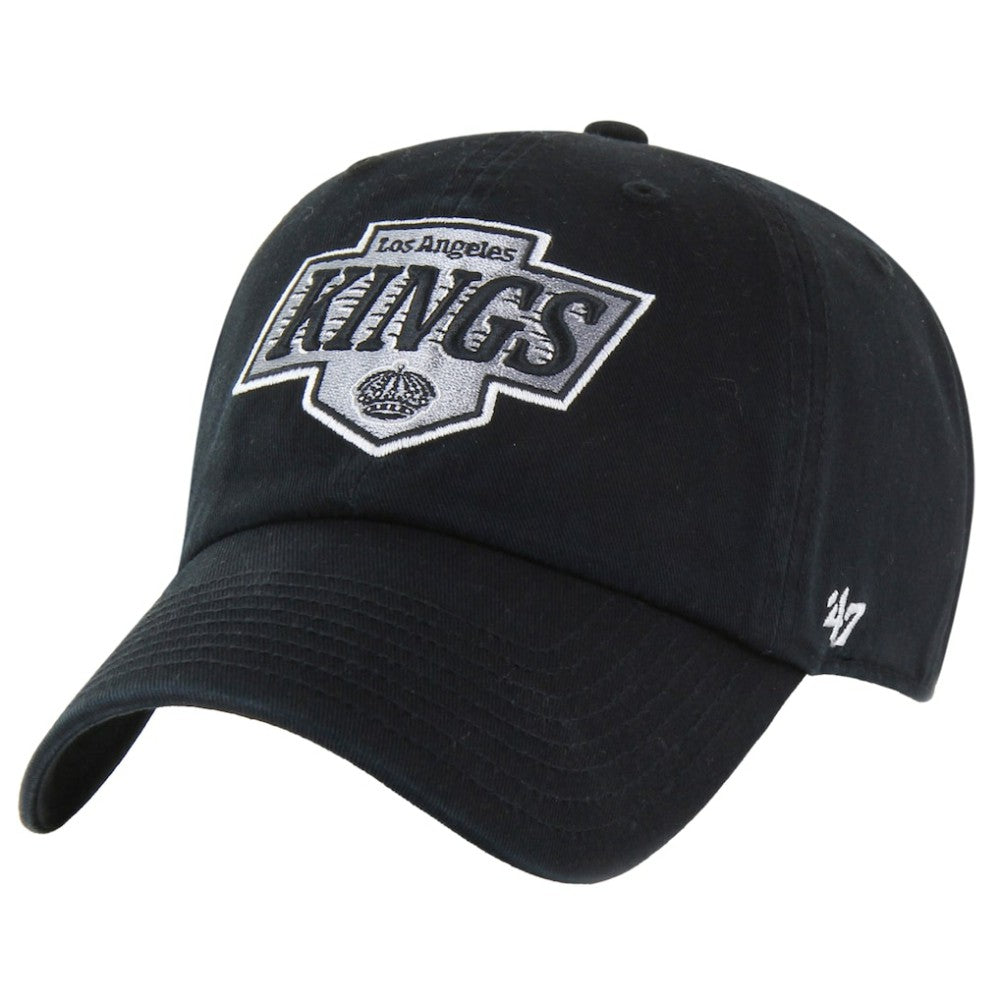 NHL Los Angeles Kings '47 Core Logo Clean Up Adjustable Hat - Black