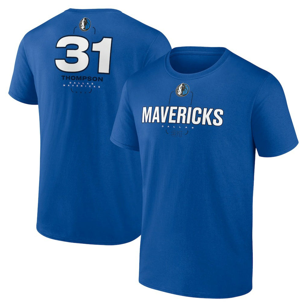 Klay Thompson Dallas Mavericks Behind The Back Name & Number T-Shirt - Blue