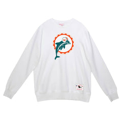 Miami Dolphins Basic Fleece Pullover Sweatshirt White