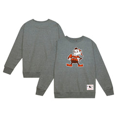 Cleveland Browns Basic Fleece Pullover Sweatshirt Heather Gray