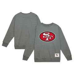 San Francisco 49ers Basic Fleece Pullover Sweatshirt Heather Gray