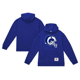 Los Angeles Rams Helmet Logo Vintage Pullover Hoodie Royal
