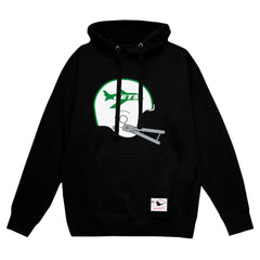 New York Jets Helmet Logo Vintage Pullover Hoodie Black