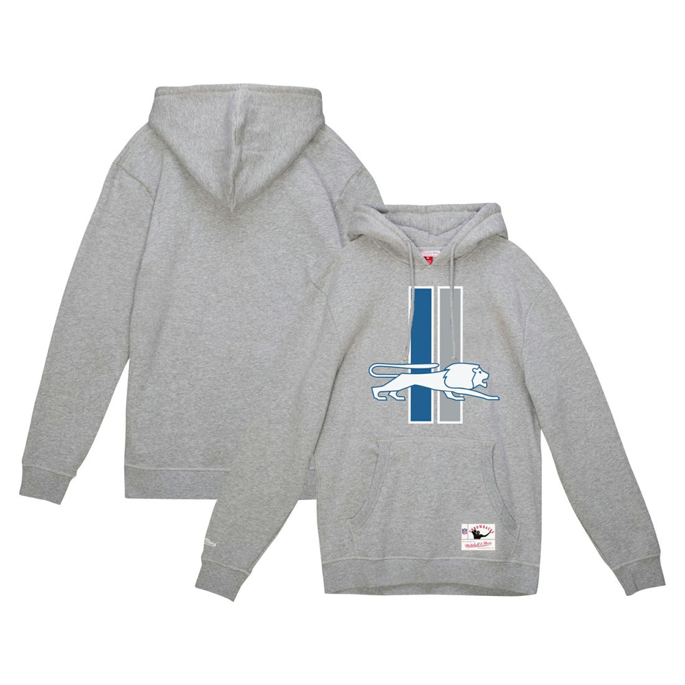 Detroit Lions Vintage Pullover Hoodie Heather Gray