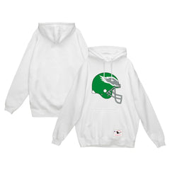 Philadelphia Eagles Helmet Logo Vintage Pullover Hoodie White