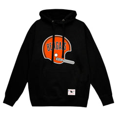 Cincinnati Bengals Helmet Logo Vintage Pullover Hoodie Black