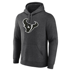 Houston Texans Personalized Name & Number Monochrome Pullover Hoodie Charcoal