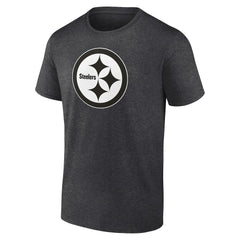 Pittsburgh Steelers Personalized Name & Number Monochrome T-Shirt Charcoal
