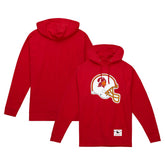 Tampa Bay Buccaneers Helmet Logo Vintage Pullover Hoodie Red