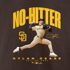 Dylan Cease San Diego Padres No-Hitter T-Shirt - Brown T-shirts