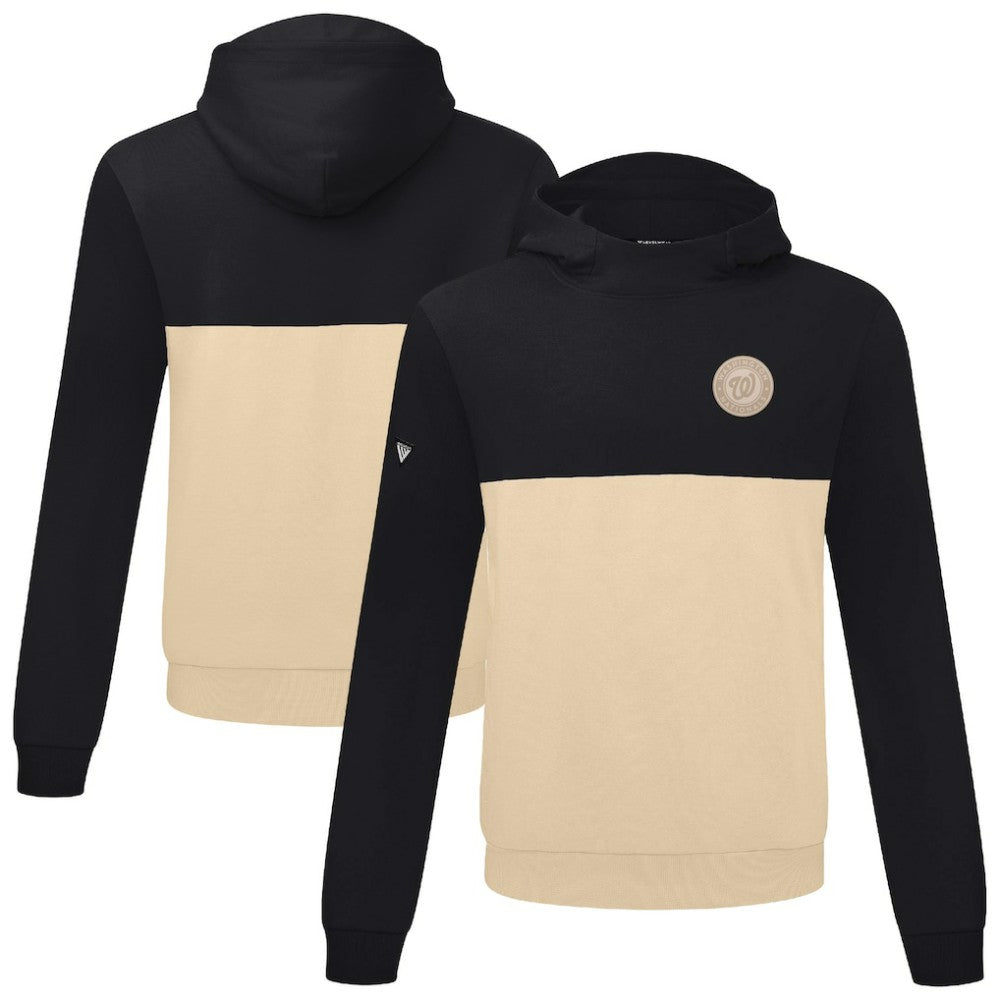 Washington Nationals Levelwear Bracket Pullover Hoodie - Black/Sand Hoodies