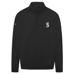 Seattle Mariners Levelwear Murray Quarter-Zip Sweatshirt - Black Sweatshirts