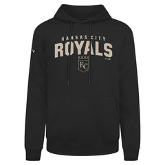Kansas City Royals Levelwear Podium Team Arch Pullover Hoodie - Black Hoodies