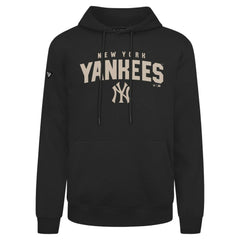 New York Yankees Levelwear Podium Team Arch Pullover Hoodie - Black Hoodies