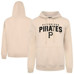 Pittsburgh Pirates Levelwear Podium Team Arch Pullover Hoodie - Khaki Hoodies