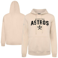 Houston Astros Levelwear Podium Team Arch Pullover Hoodie - Khaki Hoodies