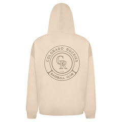Colorado Rockies Levelwear Uphill Oversized Full-Zip Hoodie - Khaki Hoodies