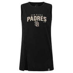 San Diego Padres Levelwear Women's Influx Team Arch Tank Top - Black Tanks