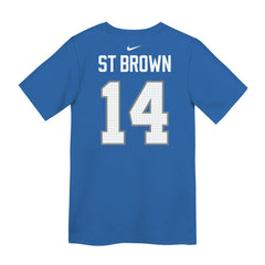 Amon-Ra St. Brown Detroit Lions Preschool Player Name & Number T-Shirt Blue