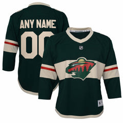 NHL,Custom Minnesota Wild Youth Replica Custom Jersey - Green