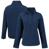 Arizona Cardinals Cutter & Buck Women's Hunts Point Eco Half-Snap Sweatshirt Navy