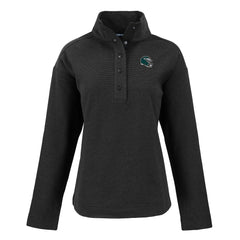 Philadelphia Eagles Cutter & Buck Women's Hunts Point Eco Half-Snap Sweatshirt Black