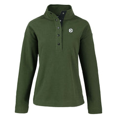 Pittsburgh Steelers Cutter & Buck Women's Hunts Point Eco Half-Snap Sweatshirt Green