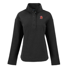Tampa Bay Buccaneers Cutter & Buck Women's Hunts Point Eco Half-Snap Sweatshirt Black