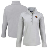 Washington Commanders Cutter & Buck Women's Hunts Point Eco Half-Snap Sweatshirt Gray