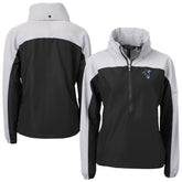 Indianapolis Colts Cutter & Buck Women's Charter Eco Recycled Half-Zip Hooded Anorak Jacket Black