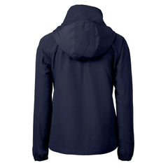 Buffalo Bills Cutter & Buck Women's Charter Eco Recycled Half-Zip Hooded Anorak Jacket Navy
