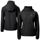 Jacksonville Jaguars Cutter & Buck Women's Charter Eco Recycled Half-Zip Hooded Anorak Jacket Black