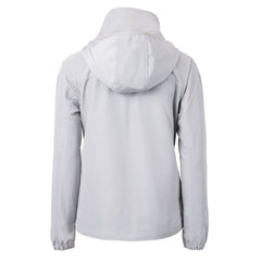 San Francisco 49ers Cutter & Buck Women's Charter Eco Recycled Half-Zip Hooded Anorak Jacket Gray