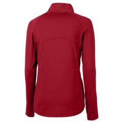 Tampa Bay Buccaneers Cutter & Buck Women's Historical Adapt Eco Knit Stretch Recycled Raglan Half-Zip Top Red