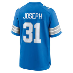 NFL Kerby Joseph Detroit Lions Team Game Jersey - Blue